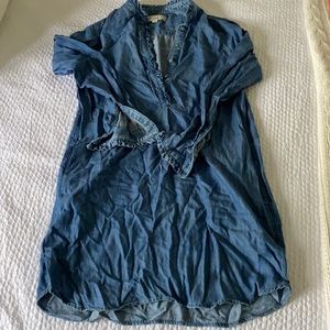 Loft chambray dress with pockets